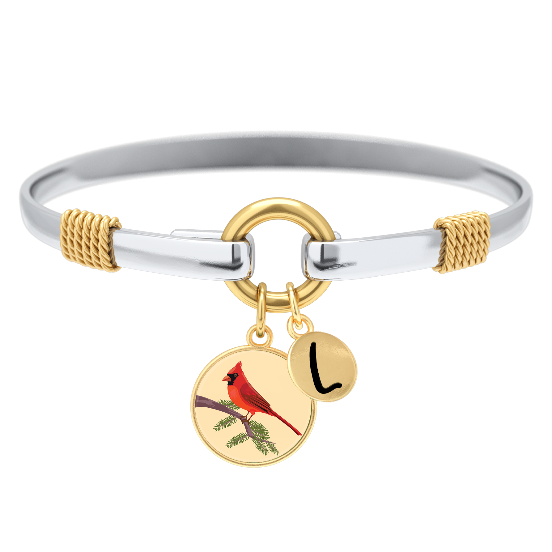 Cardinal - Two-Tone Custom Charm Bracelet