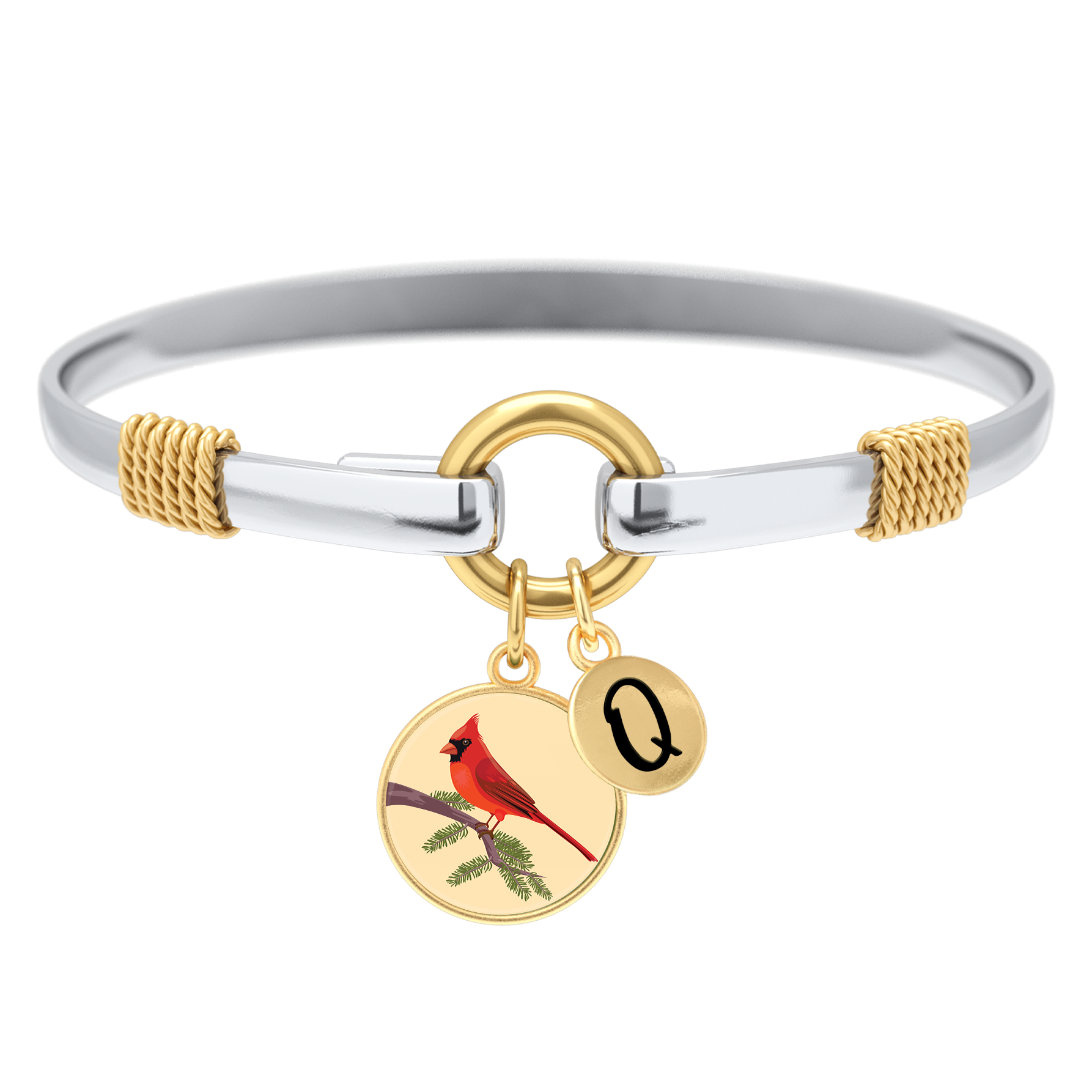 Cardinal - Two-Tone Custom Charm Bracelet