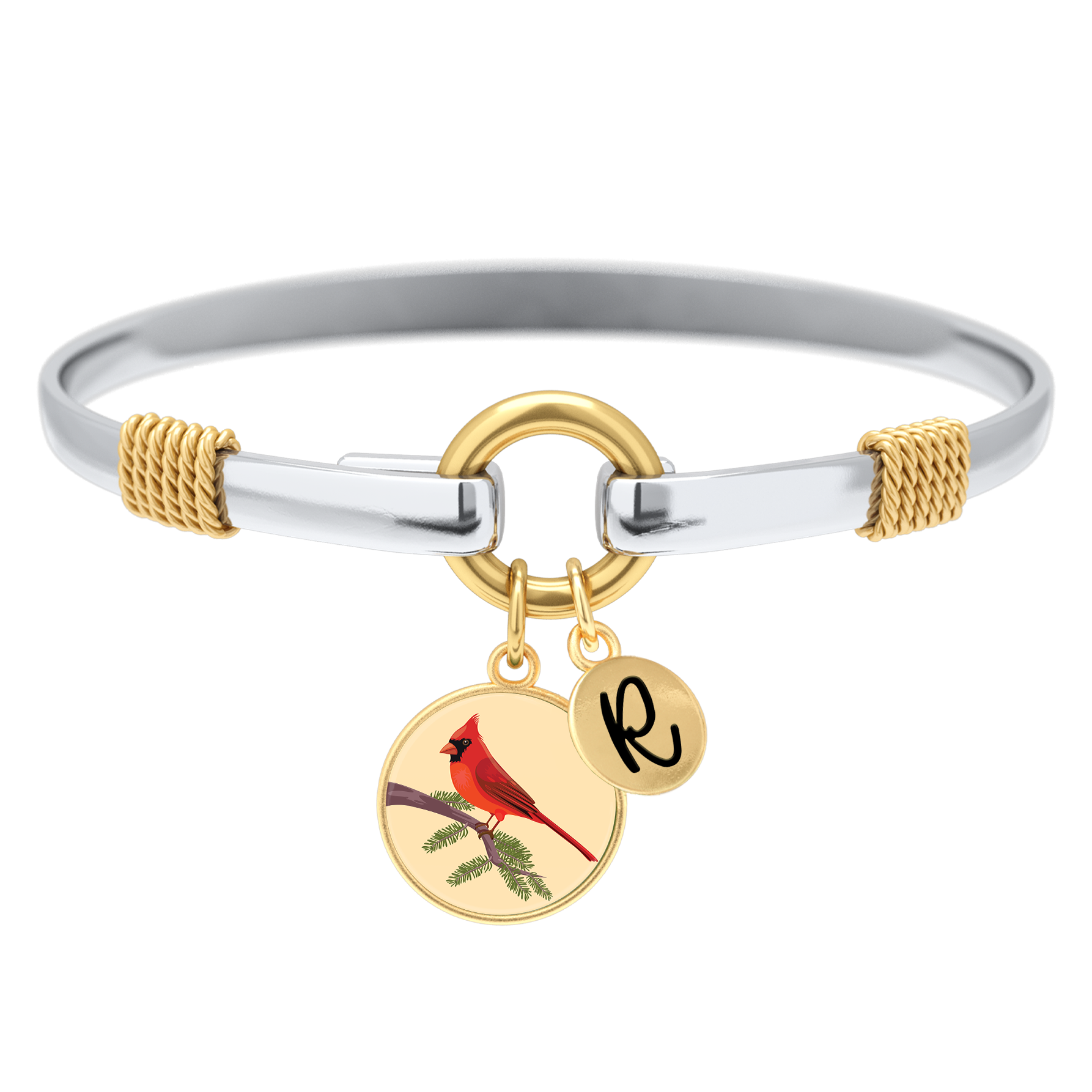 Cardinal - Two-Tone Custom Charm Bracelet