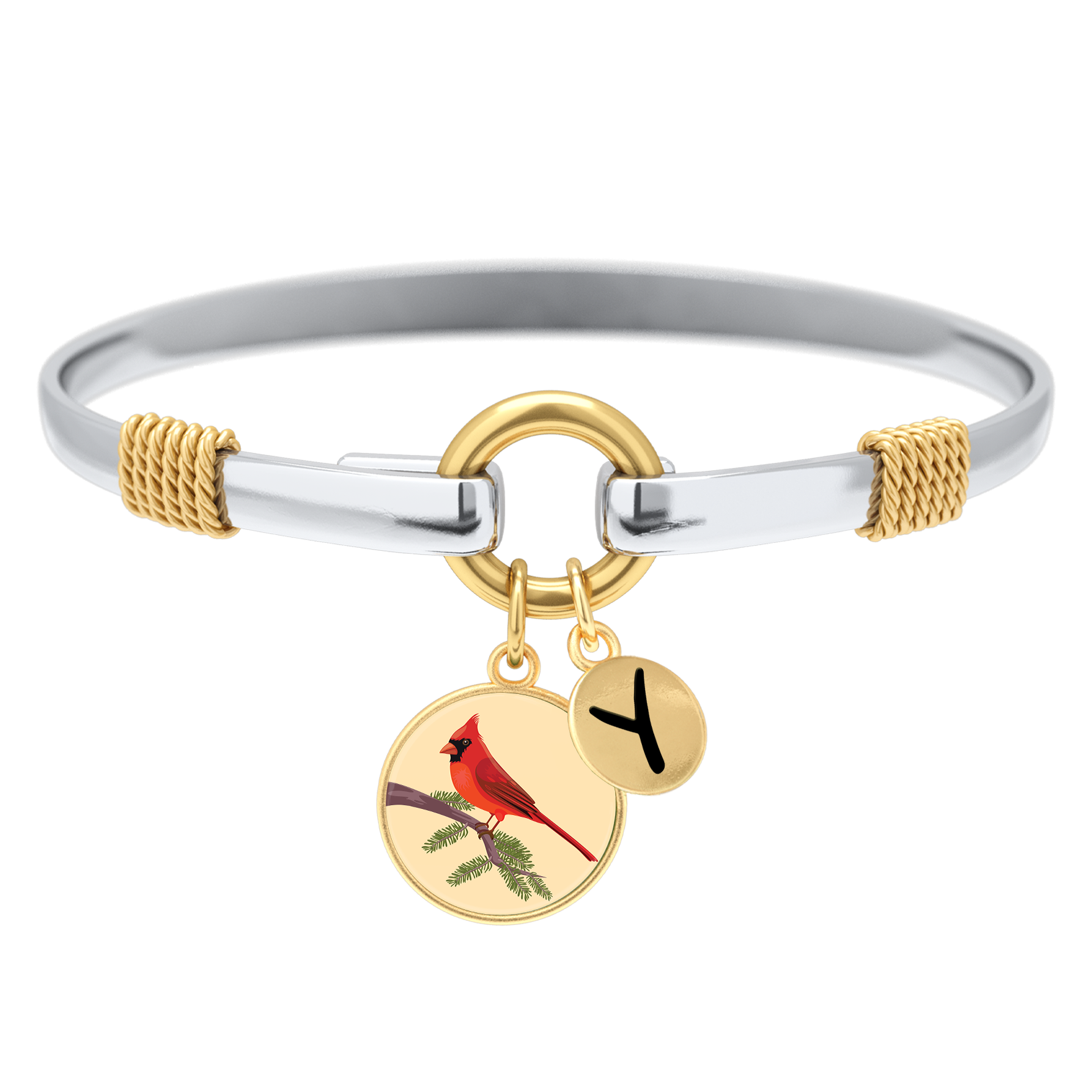 Cardinal - Two-Tone Custom Charm Bracelet