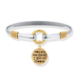 Sister I Got To Choose - Two-Tone Custom Charm Bracelet