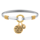 Sister I Got To Choose - Two-Tone Custom Charm Bracelet