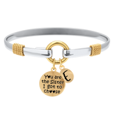 Sister I Got To Choose - Two-Tone Custom Charm Bracelet