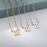 Dainty Angel Number Necklace