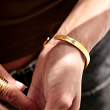 Beautiful Girl You Can Do Hard Things Cuff Bracelet