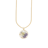 Pressed Birth Flower Necklace